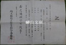 埼玉茶業組合　明治二十年度茶業職工賃規定