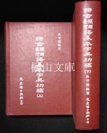 総合閩南台湾語基本字典初稿　上・下　揃