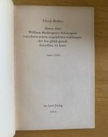 【インゼル文庫435】William Shakespeares Schauspiele シェイクスピア/演劇
