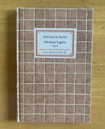 【インゼル文庫649】HEINRICH MANN Madame Legros Drama ハインリヒ・マン/戯曲