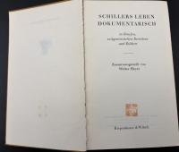 【ドイツ語洋書】Schillers Leben dokumentarisch／シラーの生涯