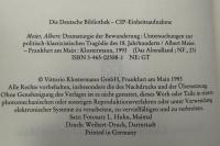 【ドイツ語洋書】『Dramaturgie der Bewunderung（称賛のドラマトゥルギー）』