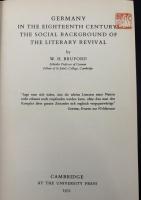 【英語洋書】『Germany in the XVIII Century: The Social Background of the Literary Revival』（18世紀のドイツ：文学復興の社会的背景） 