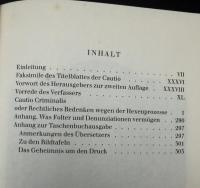 【ドイツ語洋書】『魔女裁判への警告』（Cautio Criminalis）