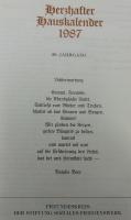 【ドイツ語洋書】『Herzhafter Hauskalender 1987（ヘルツハフター・ハウスカレンダー 1987）』