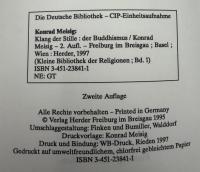 【ドイツ語洋書】Klang der Stille: Der Buddhismus (静寂の響き：仏教)