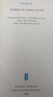 【ドイツ語洋書】『Vergil　Werke』ウェルギリウス著作集