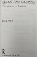 【英語洋書】『Seeing and Believing: The Influence of Television』：テレビの影響力