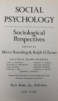 【英語洋書】『Social Psychology: Sociological Perspectives』『社会心理学：社会学的パースペクティブ』