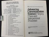 【英語洋書】『Advancing Communication Science: Merging Mass and Interpersonal Processes』『コミュニケーション科学の進展：マス・プロセスと対人プロセスの融合』