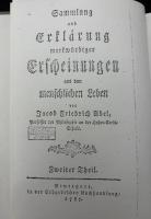【ドイツ語洋書】『Sammlung und Erklärung merkwürdiger Erscheinungen aus dem menschlichen Leben（人間の生活における奇妙な現象の収集と説明）』
