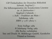 【ドイツ語洋書】『Die Selbstorganisation des Sozialsystems Literatur im 18. Jahrhundert（18世紀における社会システム・文学の自己組織化）』