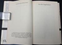 【ドイツ語洋書】『Aus den Tagebüchern（日記より）』