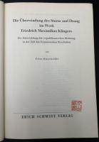 【ドイツ語洋書】Die Überwindung des Sturm und Drang im Werk Friedrich Maximilian Klingers（フリードリヒ・マクシミリアン・クリンガーの作品におけるシュトゥルム・ウント・ドラングの克服）