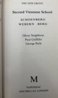 【英語洋書】The New Grove Second Viennese School：新グローヴ オペラ人名事典：新ウィーン楽派
