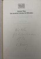 【ドイツ語洋書】『Die deutsche Literatur im Mittelalter』『中世のドイツ文学 ― 歴史とドキュメンテーション』