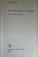 【ドイツ語洋書】『Christian Dietrich Grabbe. Leben · Werk · Wirkung（天才劇作家クリスティアン・ディートリヒ・グラッベの生涯・作品・影響）』