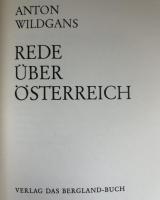 【ドイツ語洋書】『Rede über Österreich（オーストリアに関する演説）』