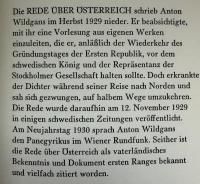 【ドイツ語洋書】『Rede über Österreich（オーストリアに関する演説）』