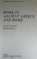【英語洋書】『Work in Ancient Greece and Rome (Greek & Roman Topics)』　労働：古代ギリシア・ローマ