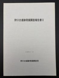 狩口台遺跡発掘調査報告書
