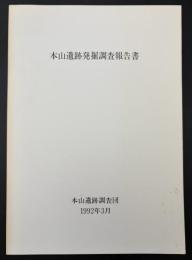 本山遺跡発掘調査報告書