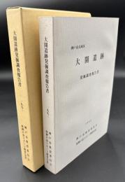 大開遺跡発掘調査報告書