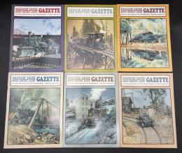 NARROW GAUGE AND SHORT LINE GAZETTE（ナローゲージ＆ショートライン・ガゼット）　1989年　6冊セット