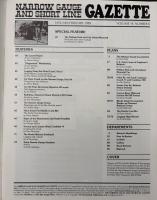 NARROW GAUGE AND SHORT LINE GAZETTE（ナローゲージ＆ショートライン・ガゼット）　1989年　6冊セット