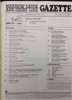 NARROW GAUGE AND SHORT LINE GAZETTE（ナローゲージ＆ショートライン・ガゼット）　1998年　6冊セット