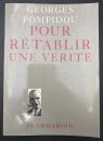【フランス語洋書】POUR RÉTABLIR UNE VÉRITÉ　『真実を回復するために』