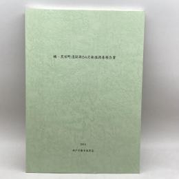 楠・荒田町遺跡第54次発掘調査報告書　神戸市教育委員会　2014