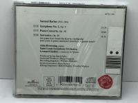 CD　バーバー　ピアノ協奏曲＆交響曲第１番　レナード・スラットキン指揮　※未開封