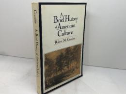 洋書　A Brief History of American Culture　アメリカ文化の歴史　 Routledge　 Robert M. M.Crundenロバート・M・クランデン