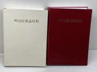 明治屋酒類辞典／明治屋食品辞典　　2冊セット　明治屋　平成11、9