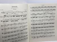 楽譜　ドビュッシー　sonate fur violoncello und klavier  d-moll  　