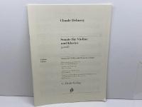 楽譜　ドビュッシー　Sonate fuer Violine und Klavier g-moll