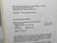 洋書　ベケット短編集　Collected Shorter Prose, 1945-80 Calder Publications Ltd 　Samuel　Beckett