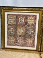 複製　仏画 両界曼荼羅「胎蔵界曼荼羅」「金剛界曼荼羅」額 2点セット