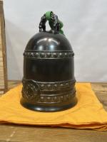 鋳物師　金森彦兵衛作　響銅　喚鐘　共箱　 響銅喚鐘 茶道具 保証品