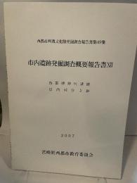 西都市埋蔵文化財発掘調査報告書第49集  市内遺跡発掘調査概要報告書XI  西都原地区遺跡  日向国分寺跡