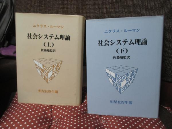 社会システム理論(上)／ニクラスルーマン【著】，佐藤勉【監訳】 41qomJVRSWL.jpg_BO30,255,255,
