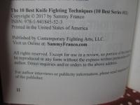 The 10 Best Knife Fighting Techniques: Deadly Knife Fighting Techniques for the Street (10 Best Series)　〈洋書〉