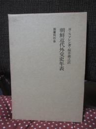 朝鮮近代外交史年表