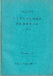 第2阪和国道内遺跡発掘調査報告書