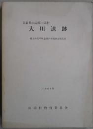 奈良県山辺郡山添村　大川遺跡　縄文時代早期遺跡の発掘調査報告書