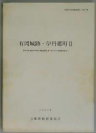 有岡城跡・伊丹郷町２　都市計画道路伊丹飛行場線道路改良工事に伴う発掘調査報告（１）