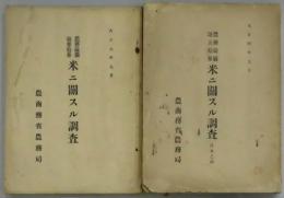 米ニ関スル調査　農務彙纂第３３・５３