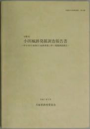 小野市　小田城跡発掘調査報告書（兵庫県文化財調査報告第１４５冊）