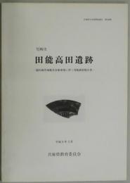 尼崎市　田能高田遺跡（兵庫県文化財調査報告第１６６冊）